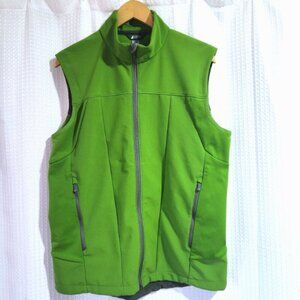 Mountain Equipment Co-op Vest Men's Medium Green Full Zip Pockets
